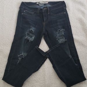 Distressed jeans